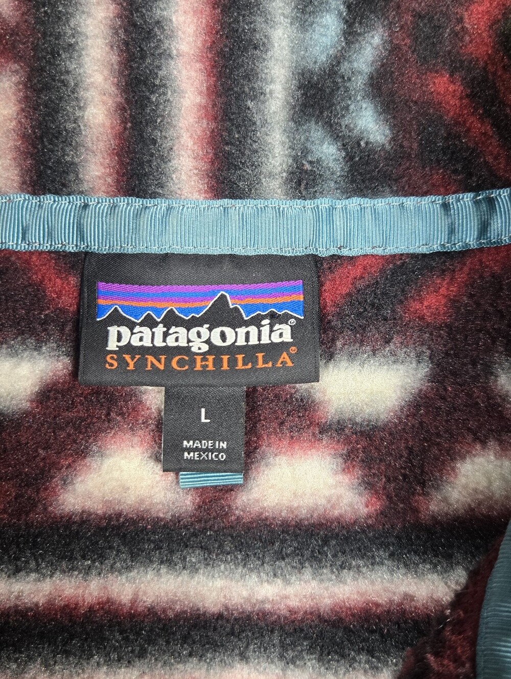 Patagonia Synchilla Snap-T Fleece Pullover Mens Large Aztec Geo Saltillo Jacket - Picture 2 of 16